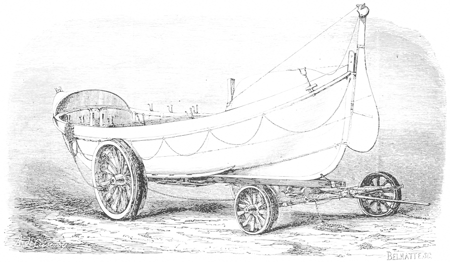 Gravat bot de salvament i carro